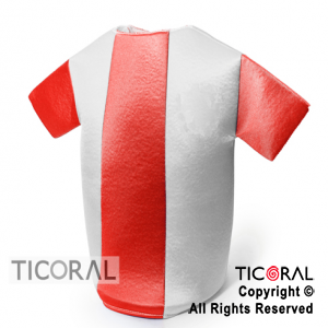 SOMB CAMISETA BLANCO Y ROJO X 1